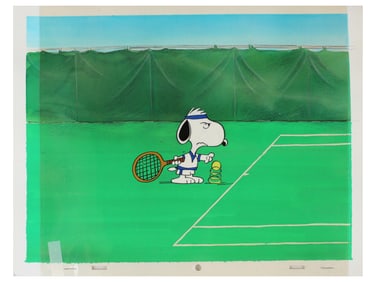 Peanuts Production Cel w/ Master Background