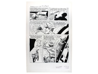 Werewolf #2 Page 24 Original Art, Dell 1967