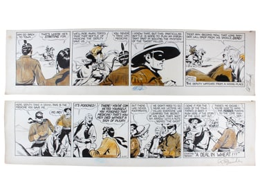 2 Charles Flanders Lone Ranger Daily Comic Strips