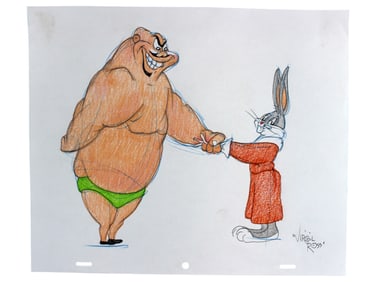 Virgil Ross Signed Animation Drawing