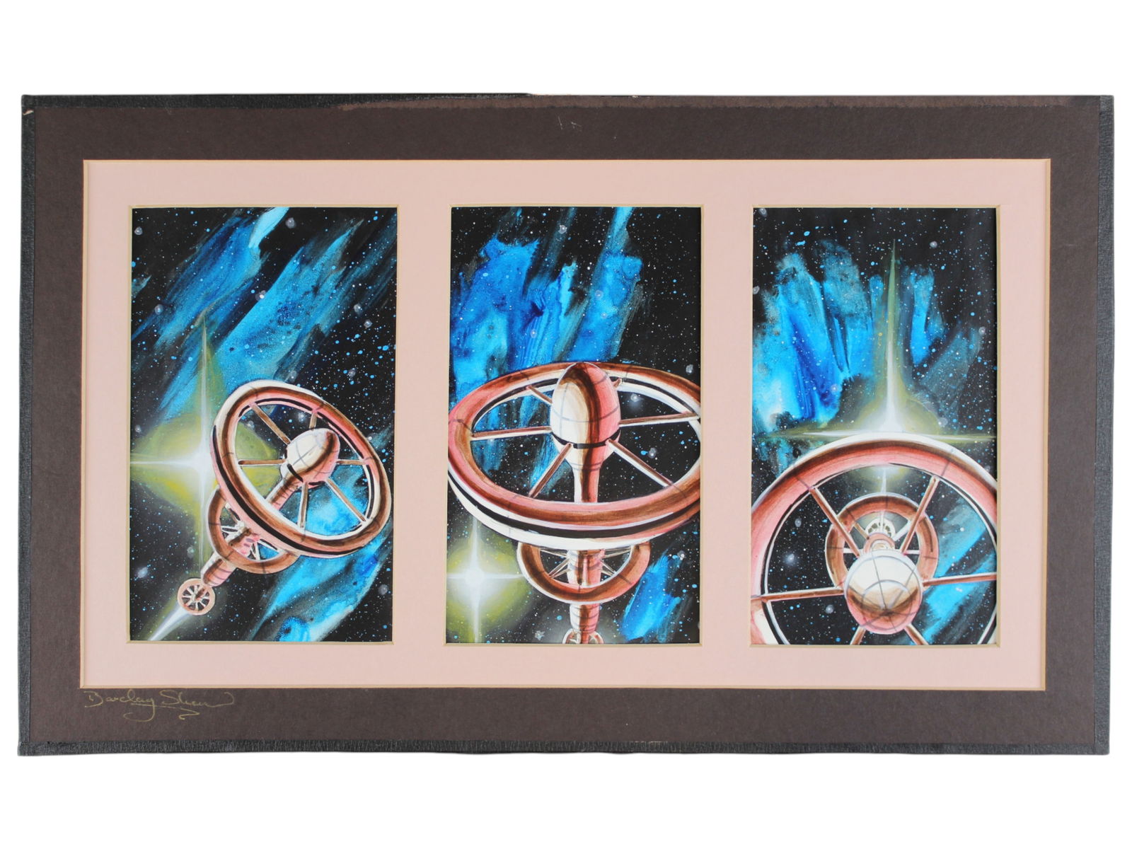 Barclay Shaw - Space Station Illustration Orig Art (1 of 1)