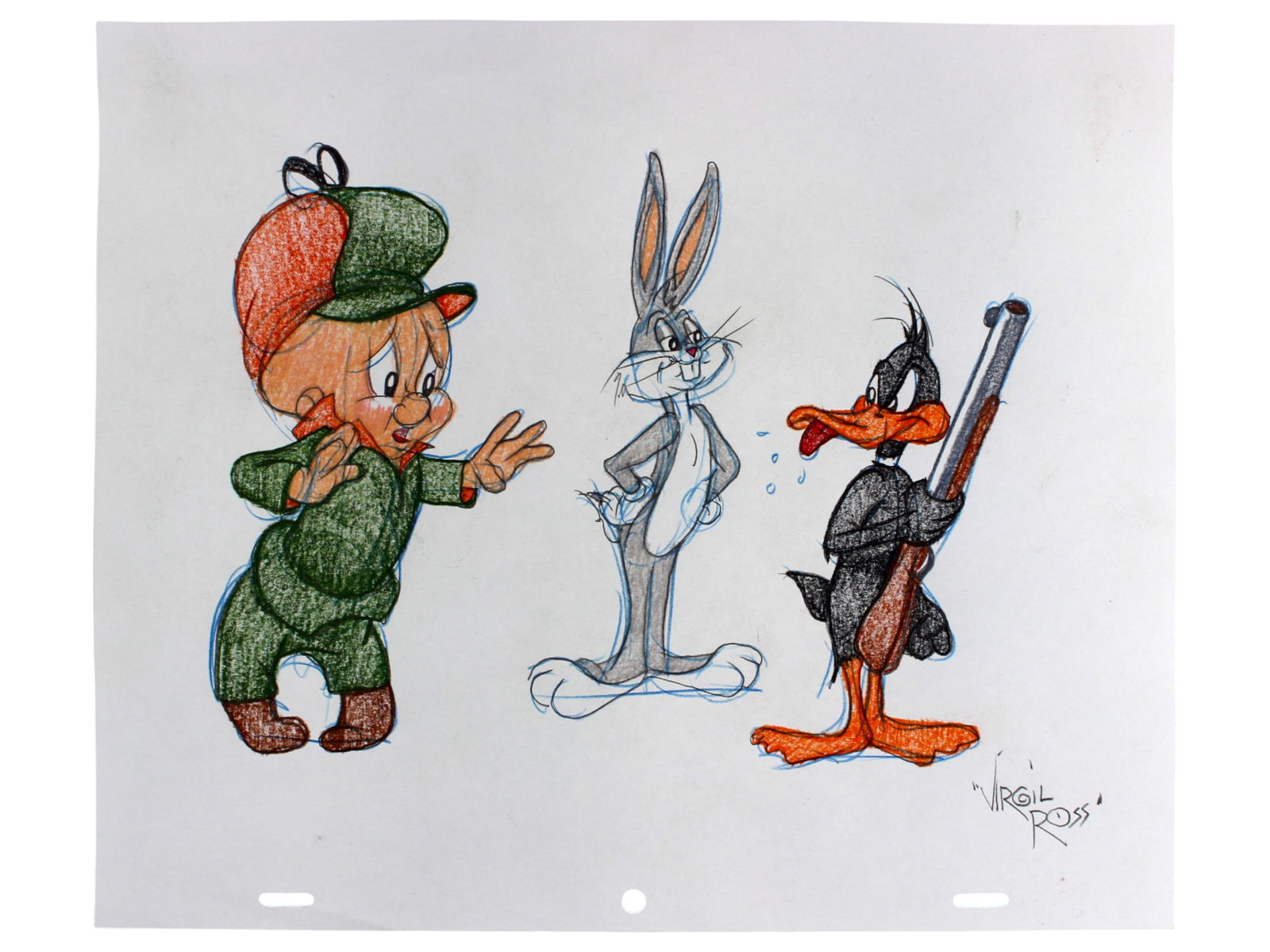 Virgil Ross Signed Animation Drawing (1 of 1)