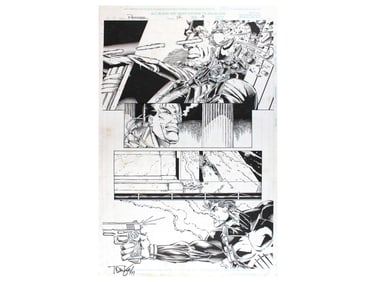 Tom Lyle Punisher #12 Original Art Story Page