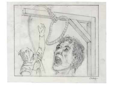 Johnny Craig, EC Tomb Tales Cover Sketch Idea