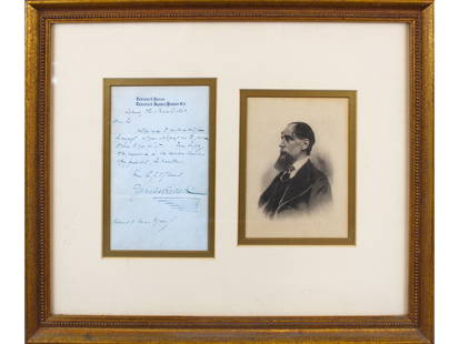 Charles Dickens Handwritten Letter (1860): One-page handwritten letter by Charles Dickens, dated March 3, 1860 on Tavistock House letterhead. Addressed to Edward F. Jones, the letter expresses Dickens? thanks for a kind note and remarks that h