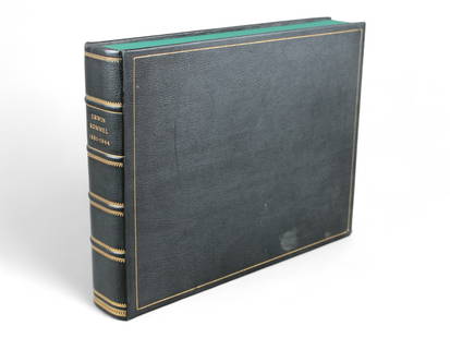 Important Historical Erwin Rommel Scrapbook: Rommel Scrapbook personally owned by him includes Photos and Photo Cards of all the German Hierarchy of the Period. 24 page oblong folio album housed in custom made case. The book includes signed phot