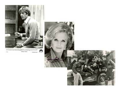 (120+) Signed Photos, Letters R & V: Approximately 120+ signed celebrity photographs with last names beginning with R and V. Includes multiples of Robert Redford, Donna Reed, Walter Reed, Steve Reeves, Lee Remick, Jon Voight, Rudy Vall?e