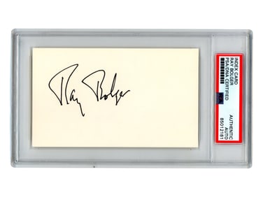 Ray Bolger Signed Card PSA Authenticated