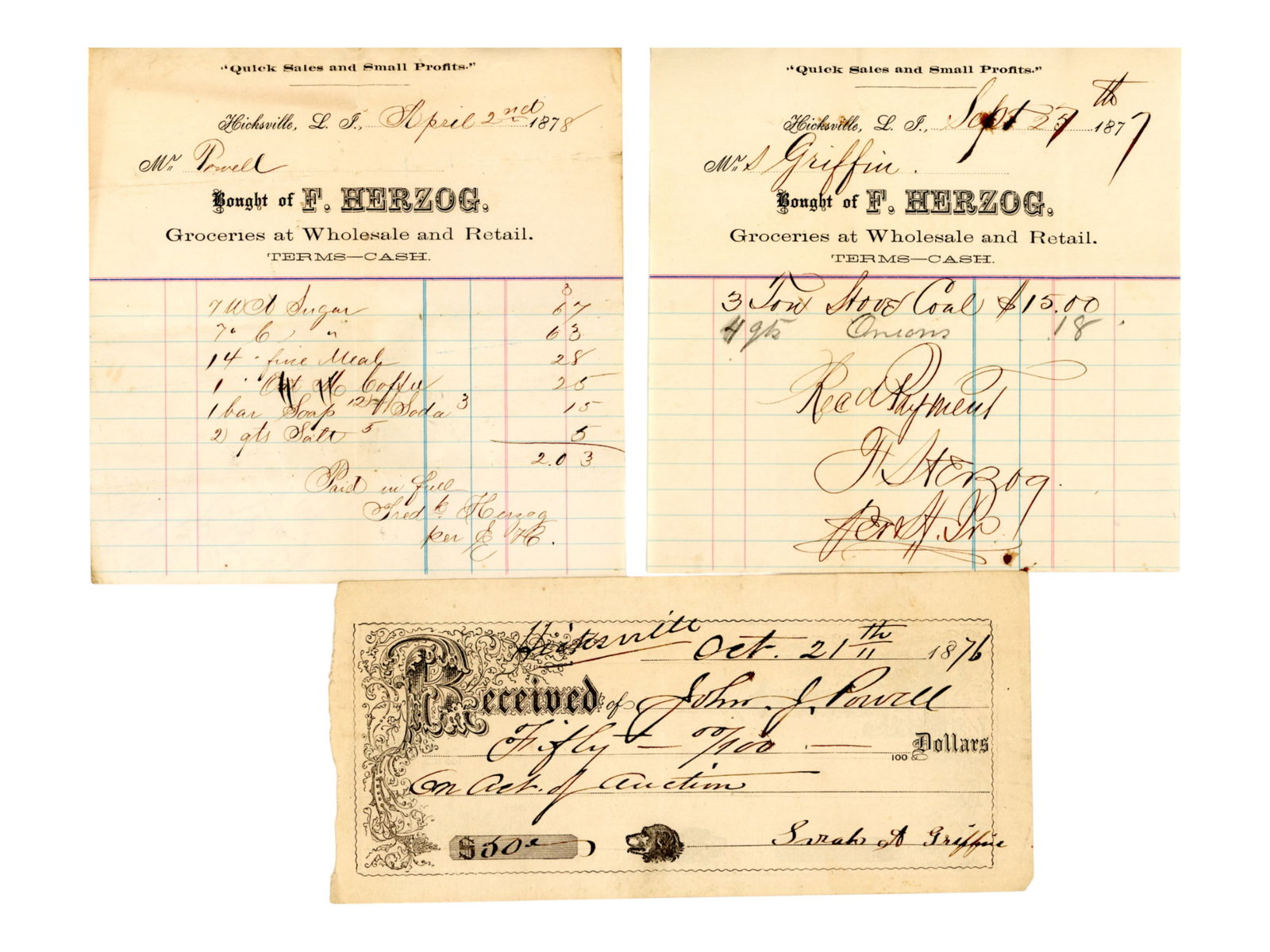 Early NY Correspondence, Letterheads, & More (1 of 12)