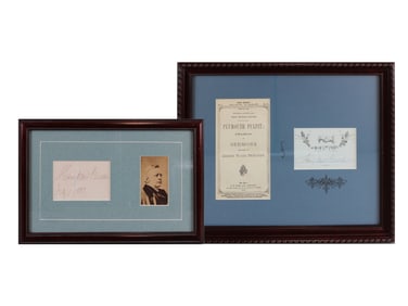 (2) Henry Ward Beecher Autographs