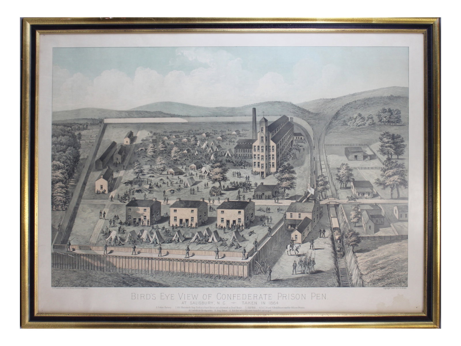 Bird's Eye View of Confederate Prison Pen (1 of 4)