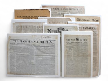 19th Century Newspaper Lot
