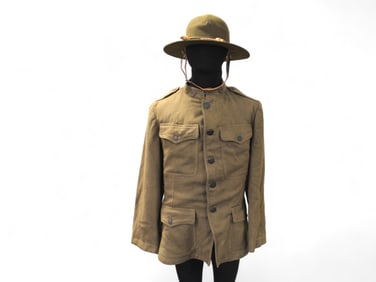 U.S. WWI Machine Gun Uniform Jacket & Hat
