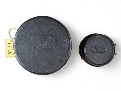 Leica Summicron-M 2/35 Lens: Leica Summicron-M 1:2/35 lens, serial number 3638322 with both caps and original leather case.