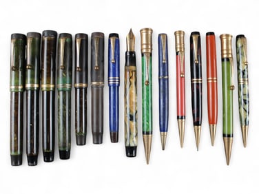 Parker Duofold Fountain Pen & Pencil Group