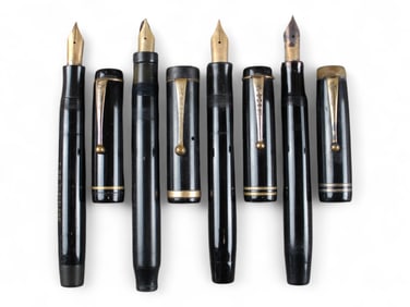 (4) Parker Duofold Fountain Pens