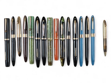 (16) Sheaffer Fountain Pens & Pencil