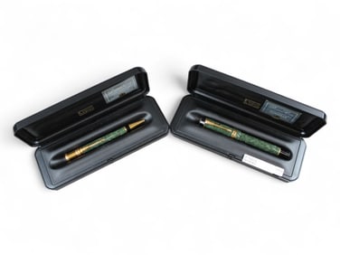 Parker Duofold Jade Fountain Pen & Ballpoint