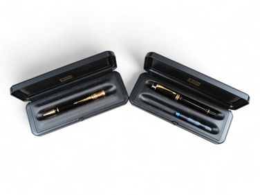 Parker Duofold Black Fountain Pen & Ballpoint