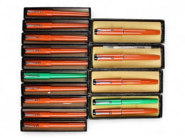 (14) NOS Boxed Big Red Rollerball Pens