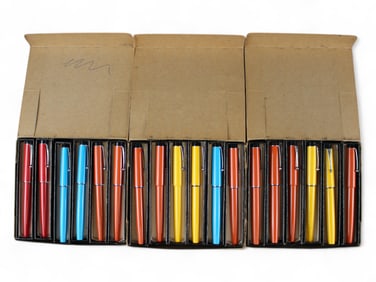 (3) Cases of NOS Boxed Big Red Rollerball Pens