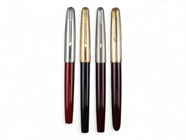 (4) Uncommon Parker 51 Fountain Pens