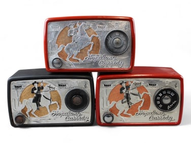 (3) Hopalong Cassidy Radios