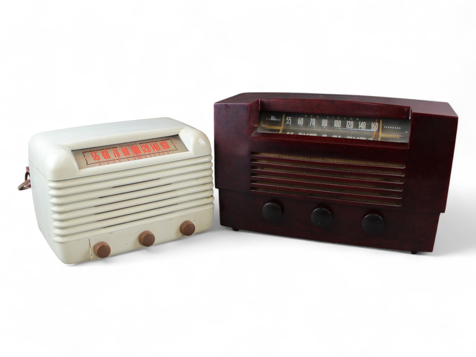 Sentinel 293-1 & RCA Victor 66X8 Radios: Sentinel 293-1 and RCA Victor 66X8 Radios. Did not work when tested.