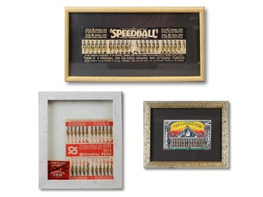 Lot of 3 Pen Display Cards with Unused Nibs