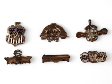 Gold Masonic Pins/Badges