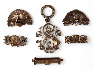 Gold Masonic Pins/Badges