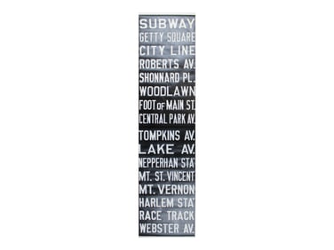 New York City Subway Station Rolling Sign