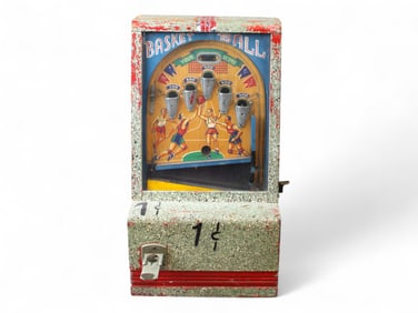 1 Cent Totalizer Basketball Pinball Coin-Op Game