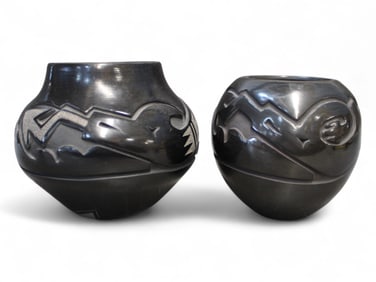 (2) Phyllis Tafoya Santa Clara Pots