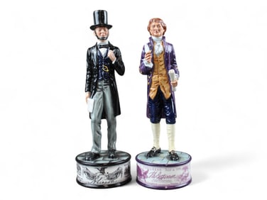 (2) Royal Doulton Pioneers, Lincoln and Jefferson