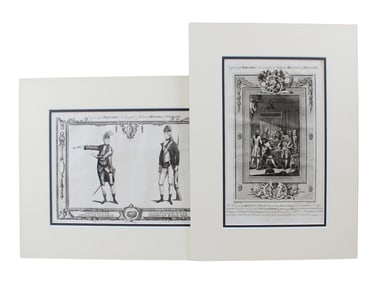 (2) British Prints, Reference of Revolutionary War