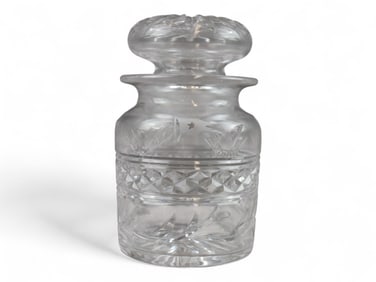 White Star Line Cut Glass Pickle Jar & Lid