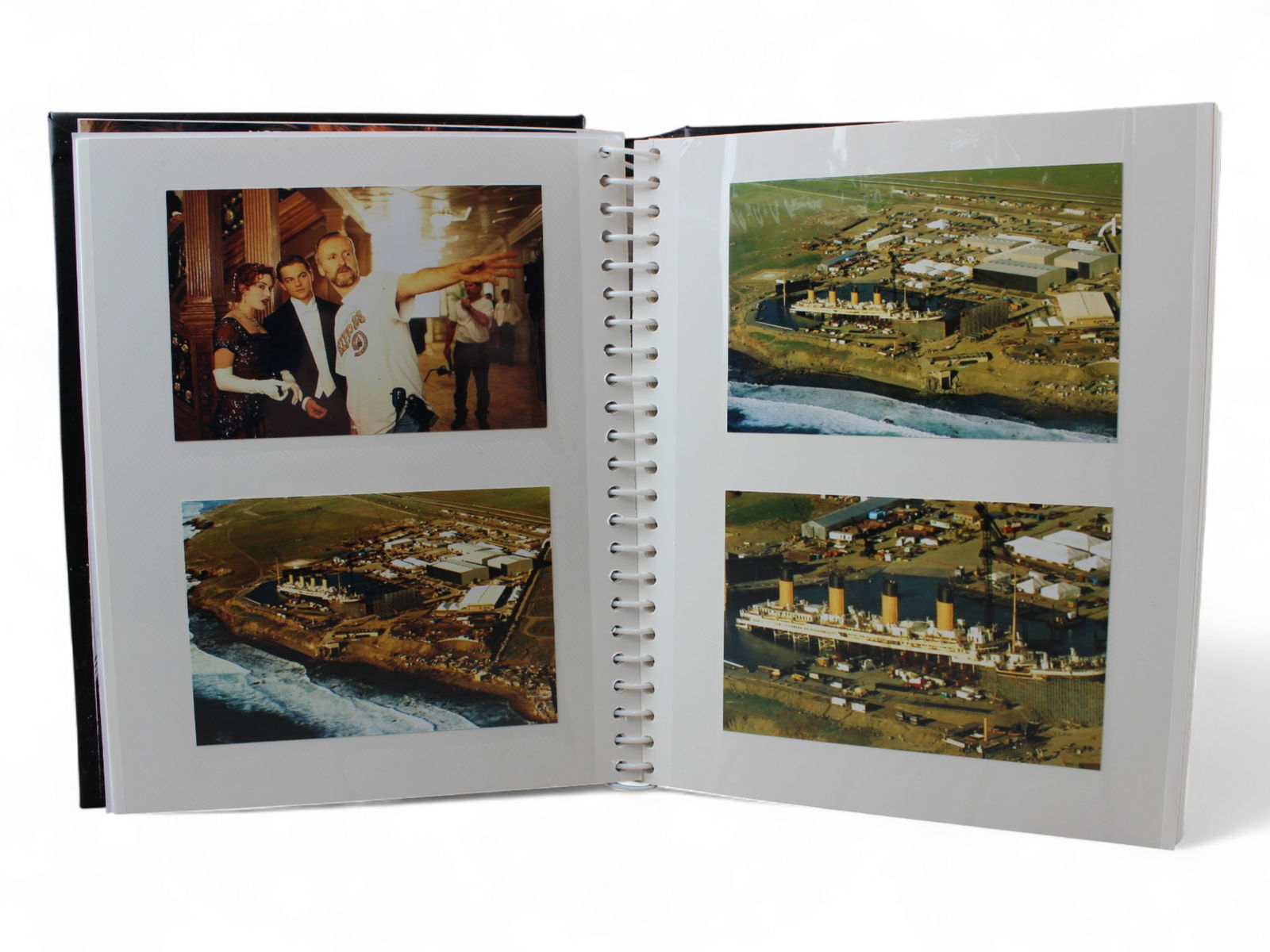 Titanic Movie On Set Photos + Screen Items, & More: Offered is an album with a total of 151 photos. Includes 78 photographs taken on set of James Cameron's 1997 Titanic movie by Maria Capabianca who was an amateur photographer and extra in the movie, a