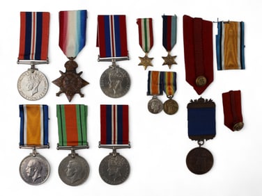 British WWI & WWII Medals