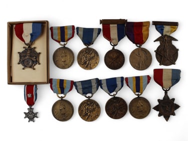 Collection of New York WWI & Span Am Medals