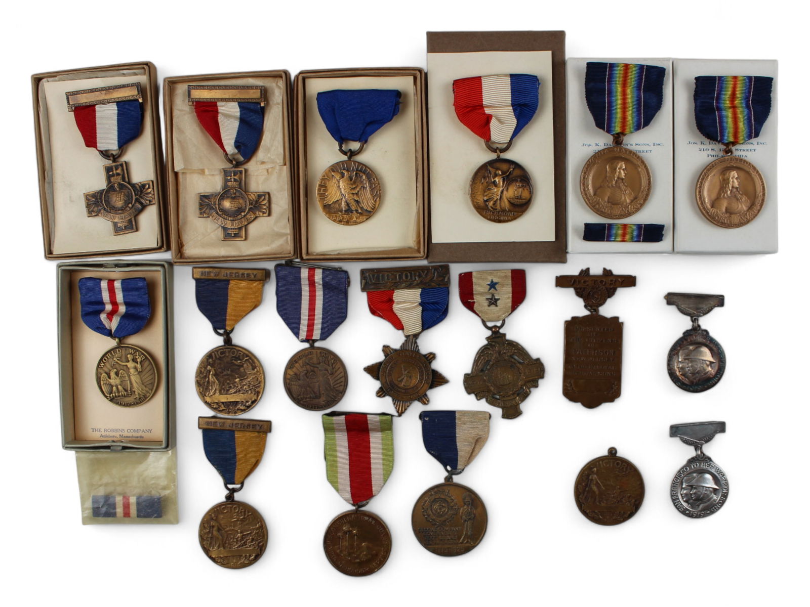 Collection of Local WWI & Mexican Border Medals (1 of 10)