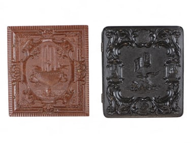 (2) 1/6th Plate Union Cases