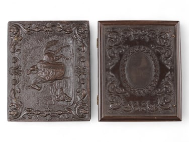 (2) 1/4 plate Gutta Percha Cases