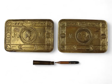 (2) British WWI Princess Mary 1914 Christmas Tins