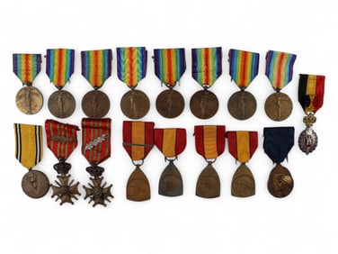 Belgian WWI & WWII Medals