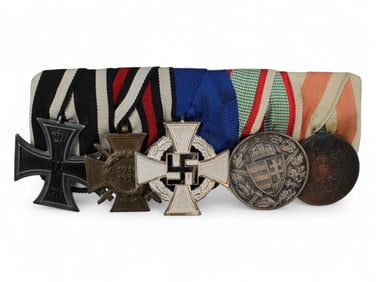 German & Austrian WWI & WWII Mounted Medal Group
