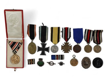 WWI Germany & Austria Medals, Pins, & Badges