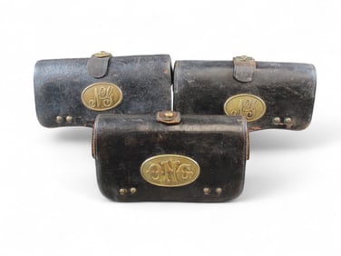 (3) Indian Wars U.S. Cartridge Boxes