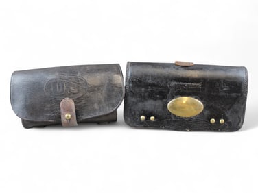 (2) Indian Wars U.S. Cartridge Boxes