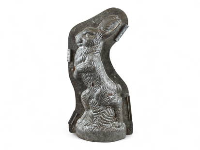 Oversized Standing Rabbit Chocolate Mold: Overall, approx. 22" tall. 2 piece chocolate mold with clamps. One side marked "24353". See images.